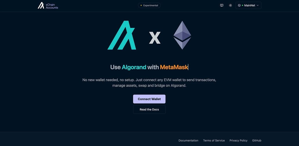 Algorand zu MetaMask hinzufügen