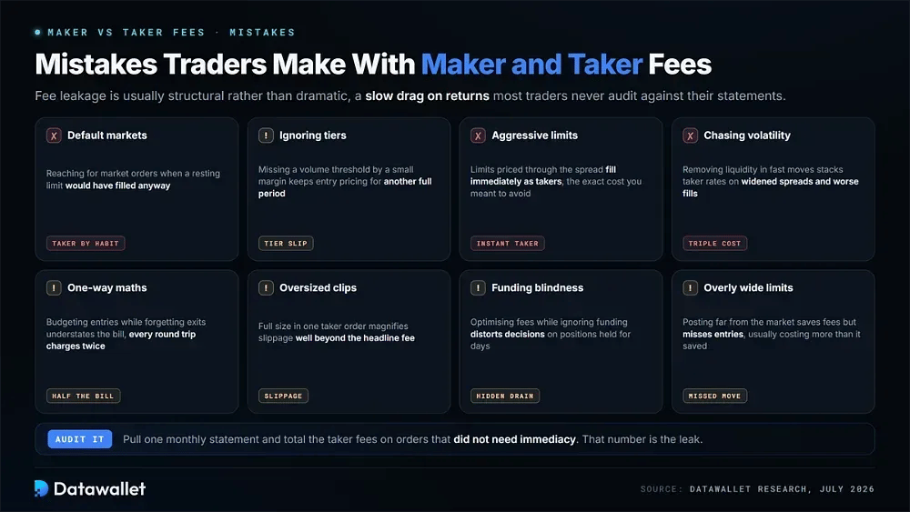 Mistakes Traders Make With Maker and Taker Fees