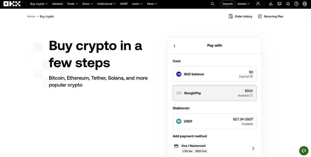 Wie man USDT mit Google Pay kauft