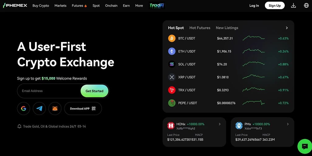 Über Phemex