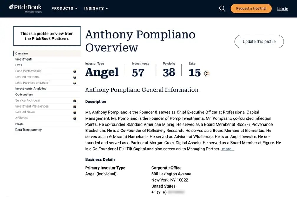 Anthony Pompliano的投资组合