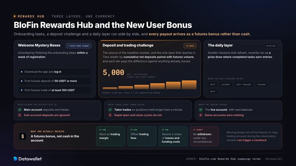 BloFin Rewards Hub und der Neukundenbonus