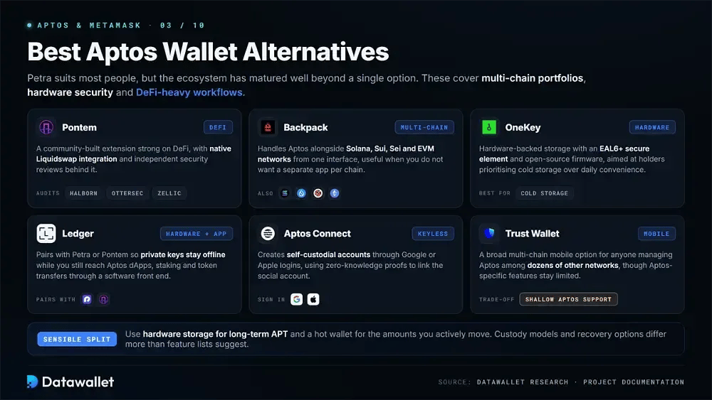 Le migliori alternative a Petra come Aptos wallet
