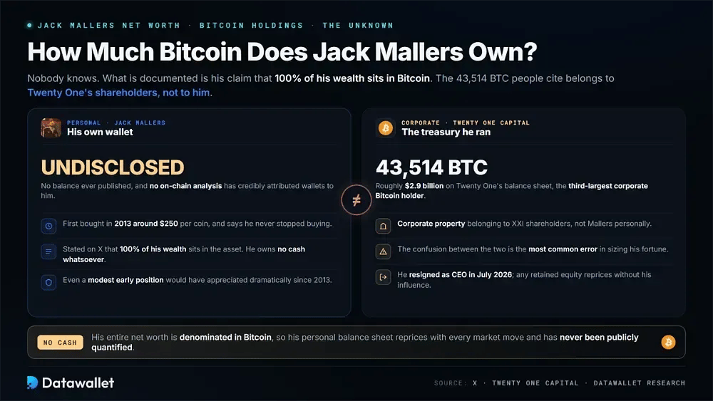 How Much Bitcoin Does Jack Mallers Own