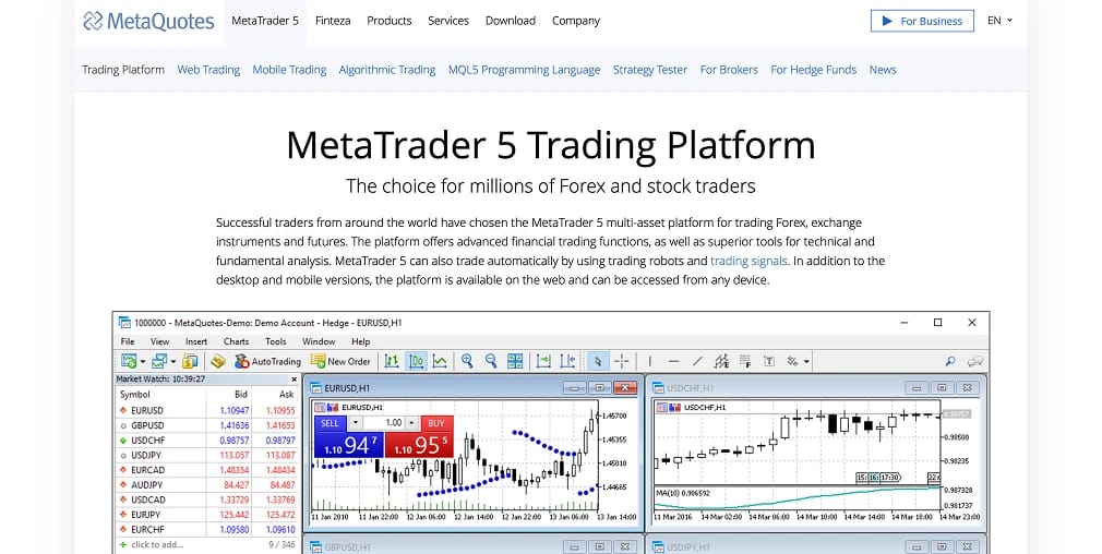 Informazioni su MetaTrader
