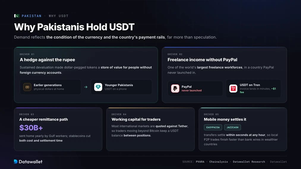 لماذا يحتفظ الباكستانيون بـ USDT