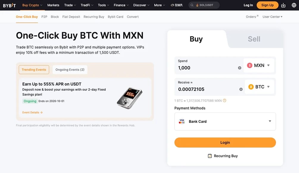 Compra criptomonedas con Banamex.