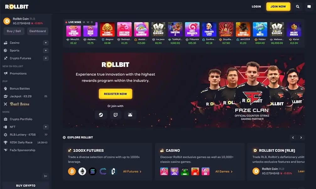 Rollbit.