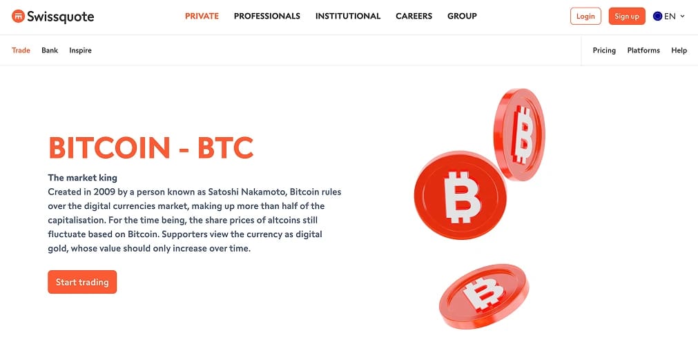 Krypto direkt auf Swissquote kaufen