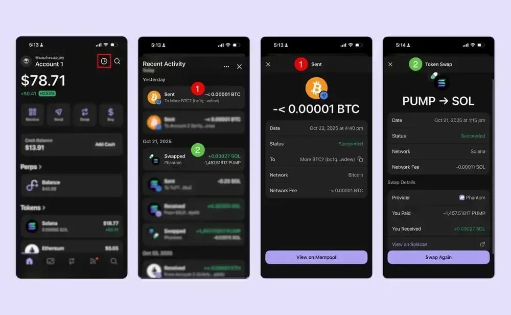 Phantom Wallet (Ideal para el seguimiento de una wallet personal)