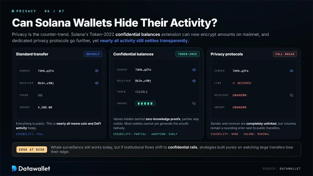 ¿Pueden las wallet de Solana ocultar su actividad
