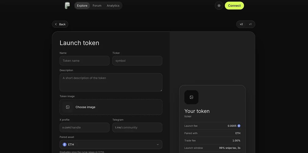 How to Launch or Trade a Token on Pons