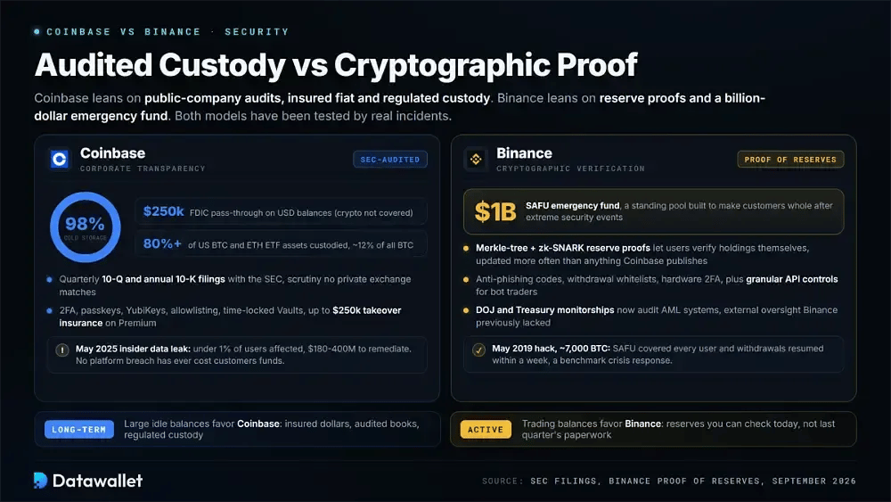 Coinbase 与 Binance:安全性