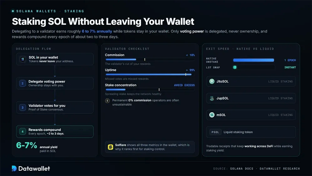 如何从您的钱包中进行 SOL staking