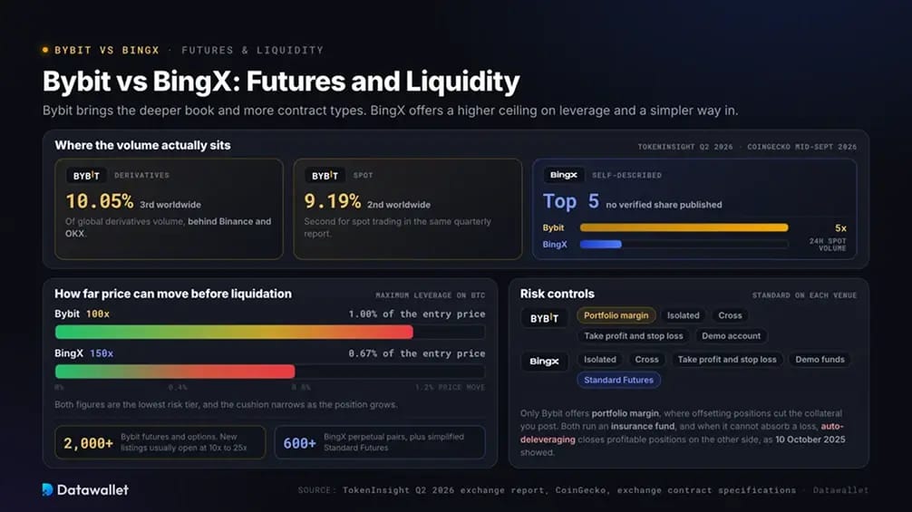 Bybit vs BingX: Futures and Liquidity