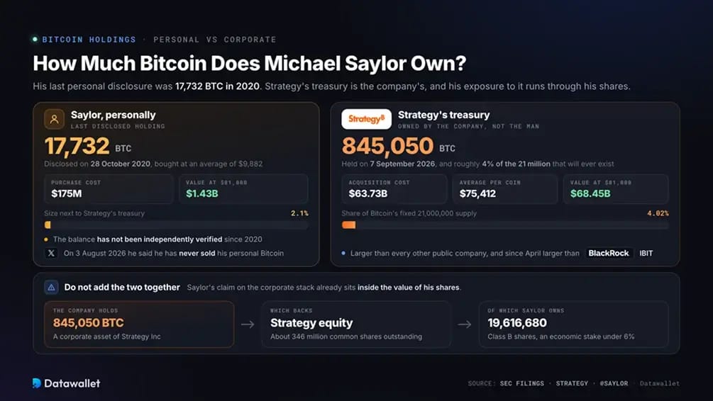 كم يمتلك Michael Saylor من Bitcoin؟.