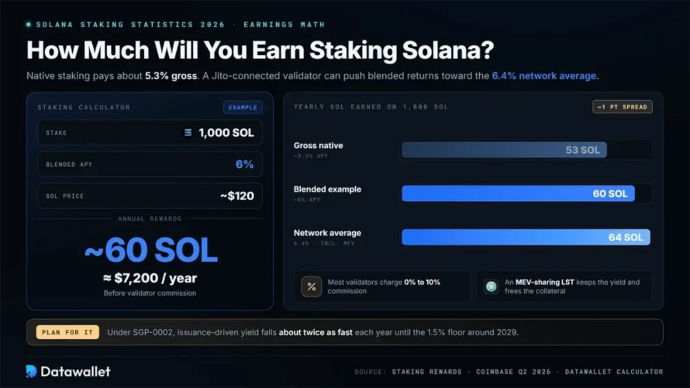 How Much Will You Earn Staking Solana